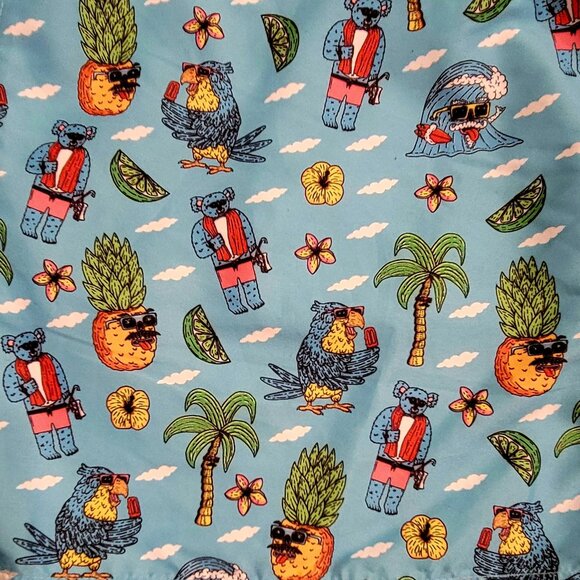 Boardies x Mulga Koala Pineapple Funky Colorful Men's Swim Trunks Pockets - Picture 11 of 15